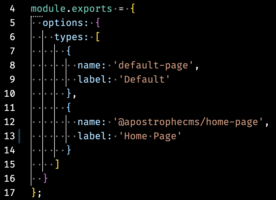 Code of the boilerplate project-level module